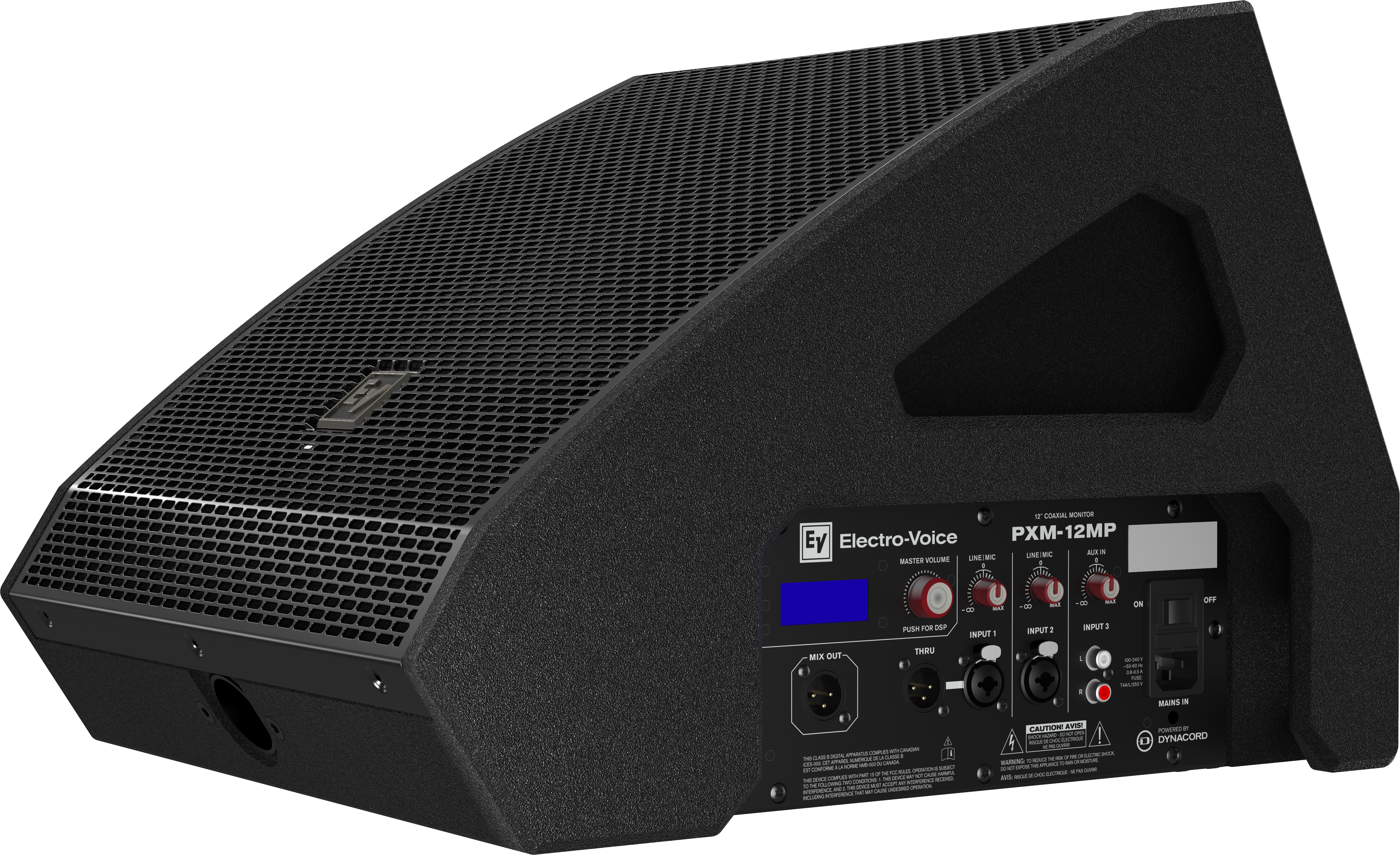 PXM-12MP 12" powered coaxial monitor, black