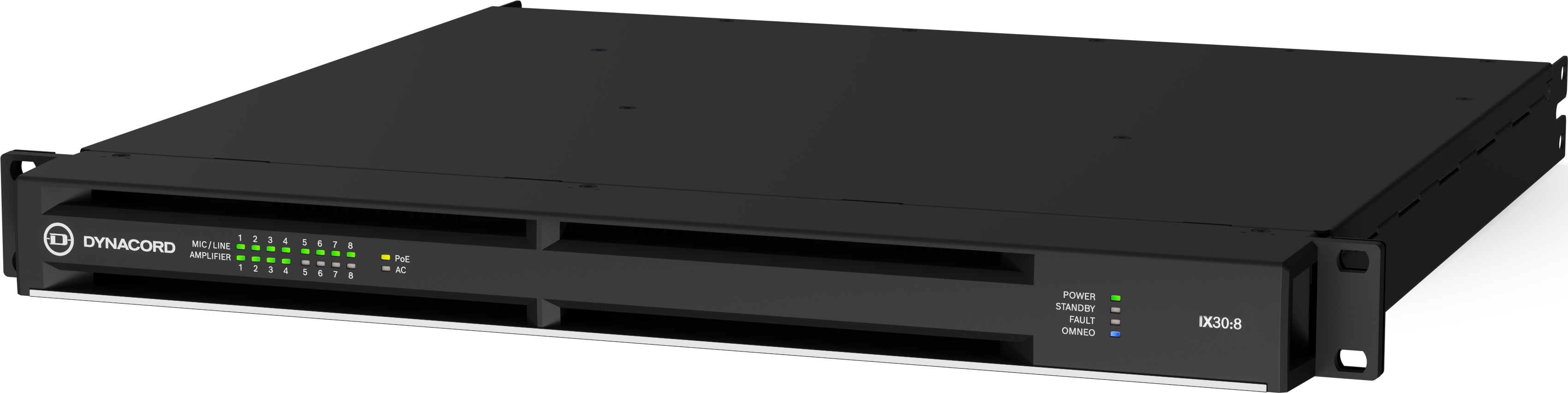 IX30:8 8-channel DSP power amplifier, 3 kW