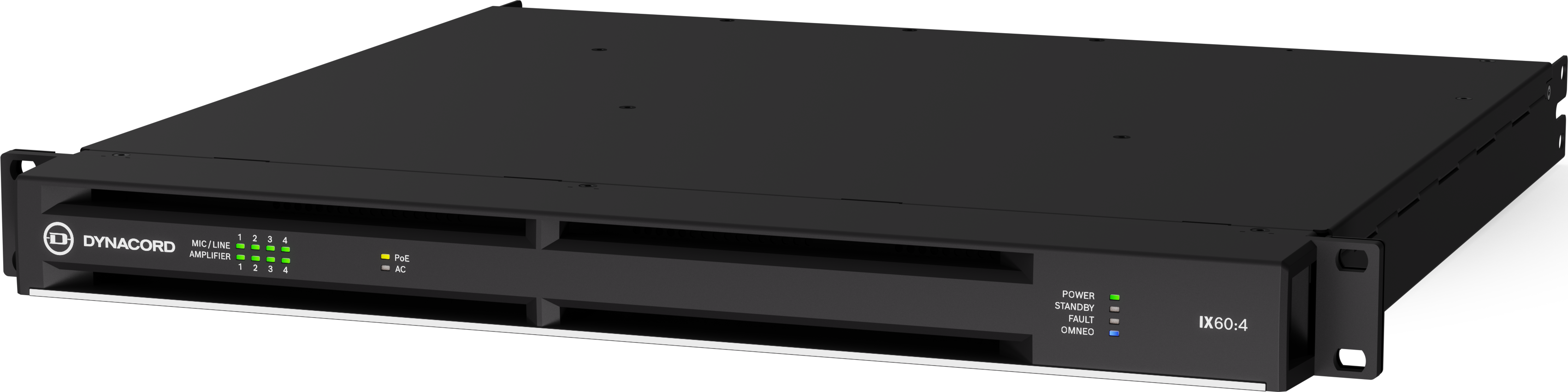 IX60:4 4-channel DSP power amplifier, 6 kW