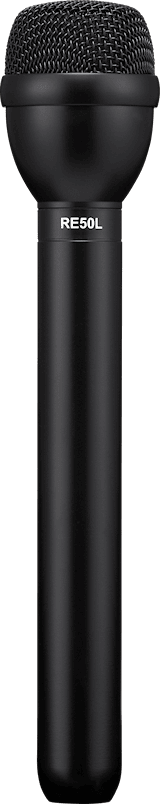 RE50L Interview microphone, long, black