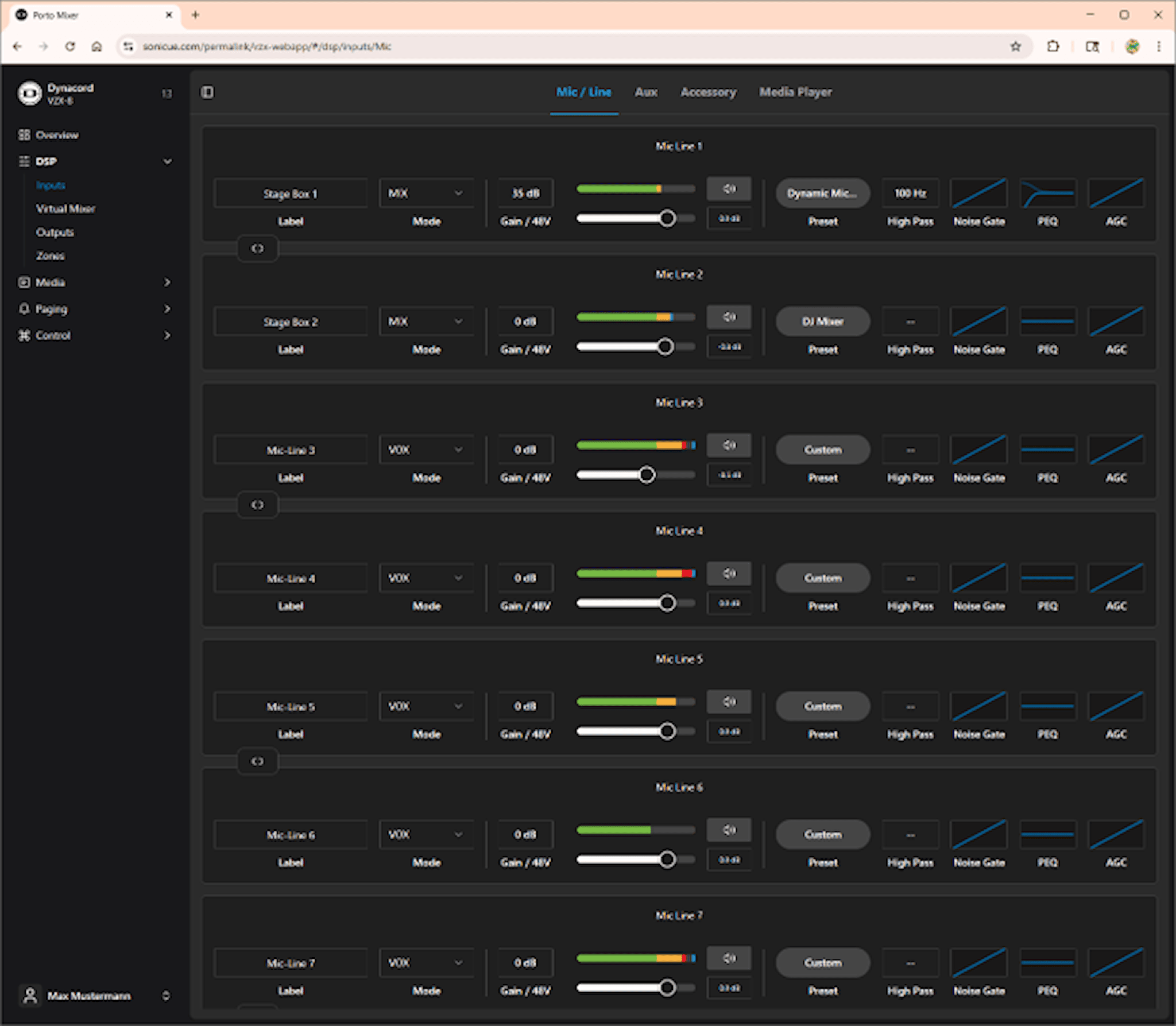 VZX Web App