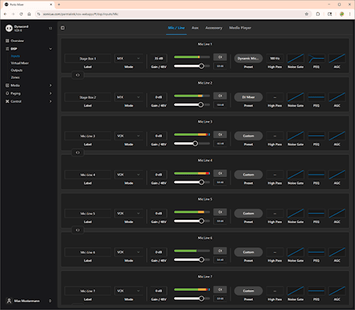 VZX Web App