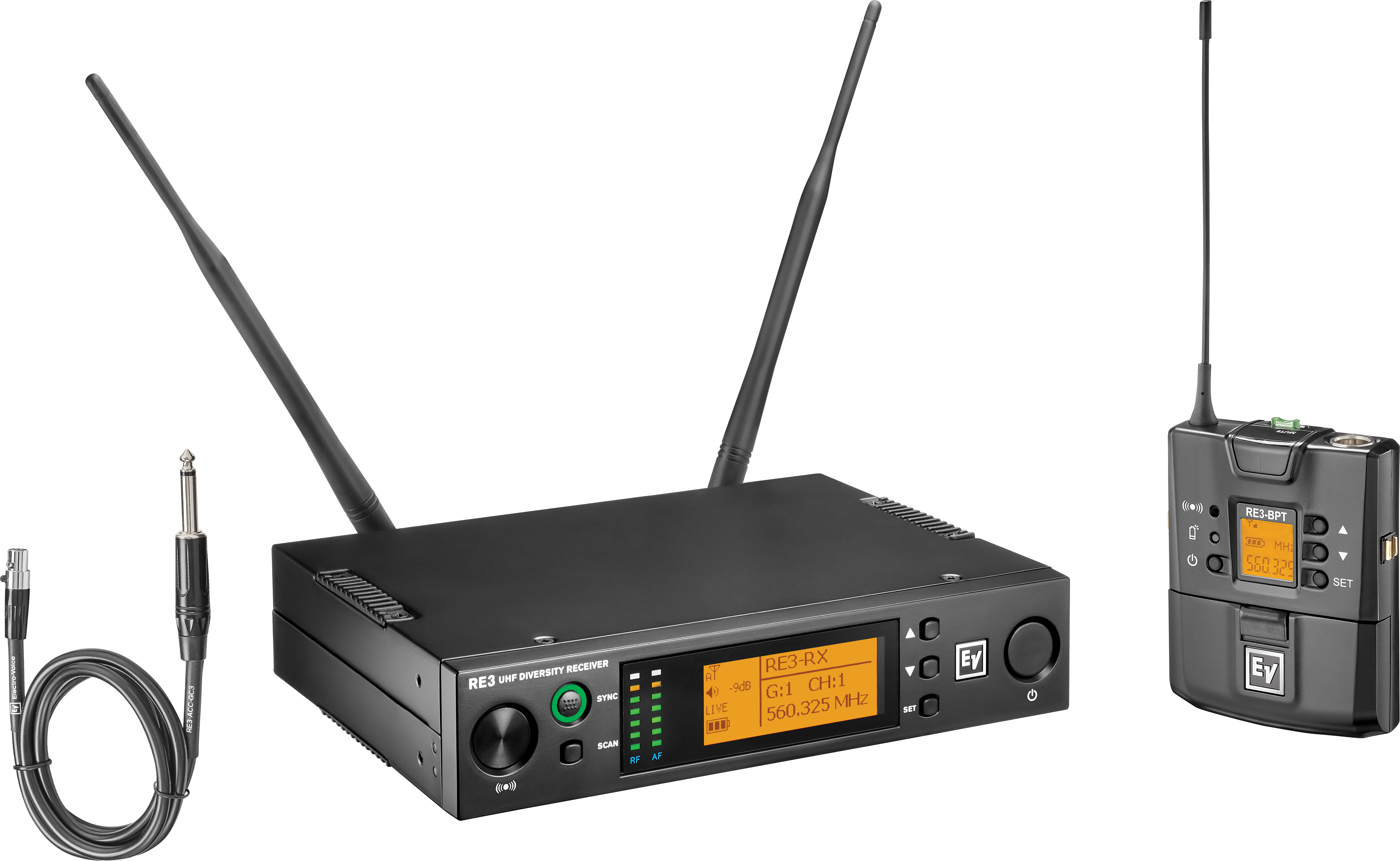 RE3-BPGC-6M Bodypack instrument set 653-663MHz