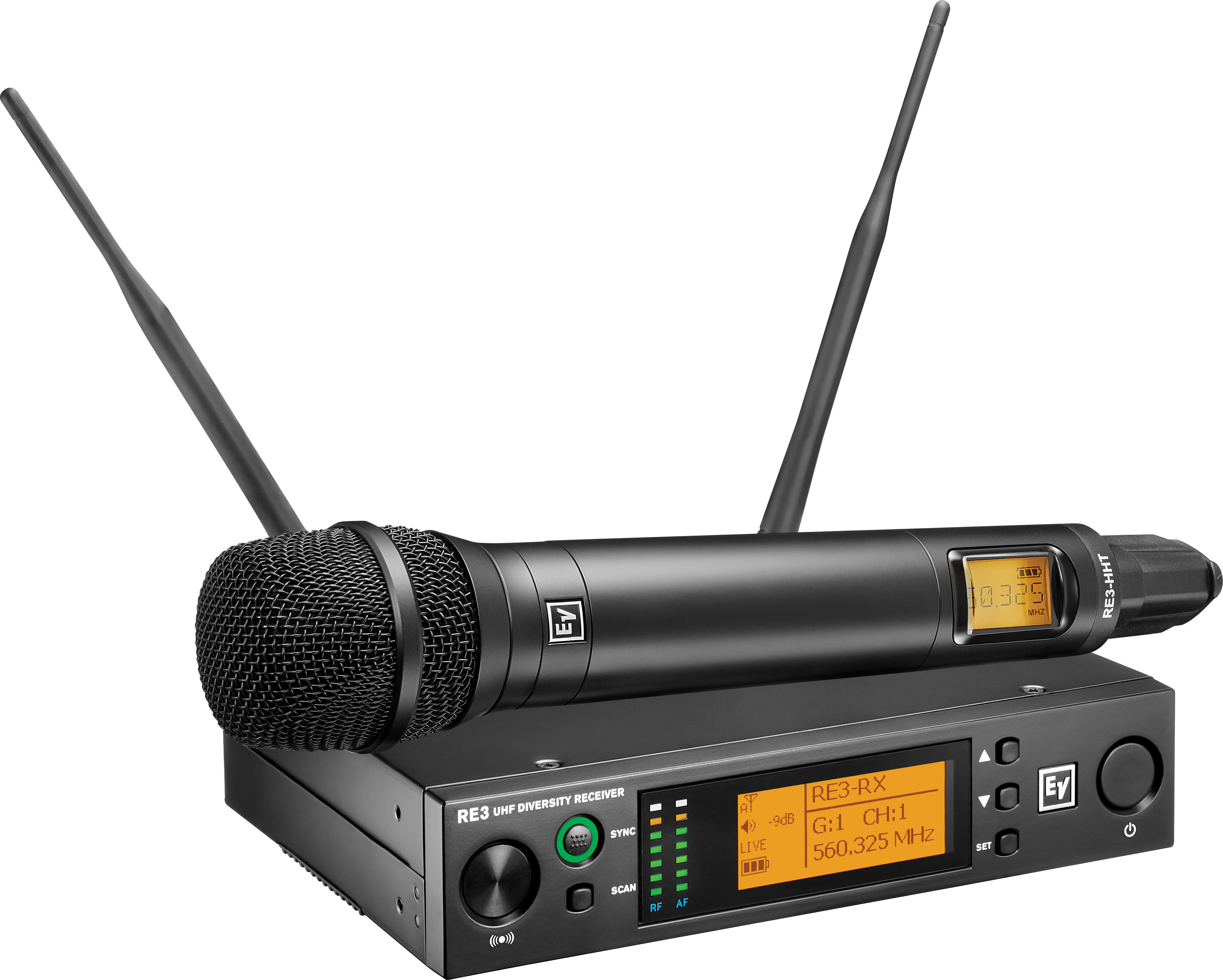 RE3-RE420-5H Handheld set with RE420 head 560-596MHz