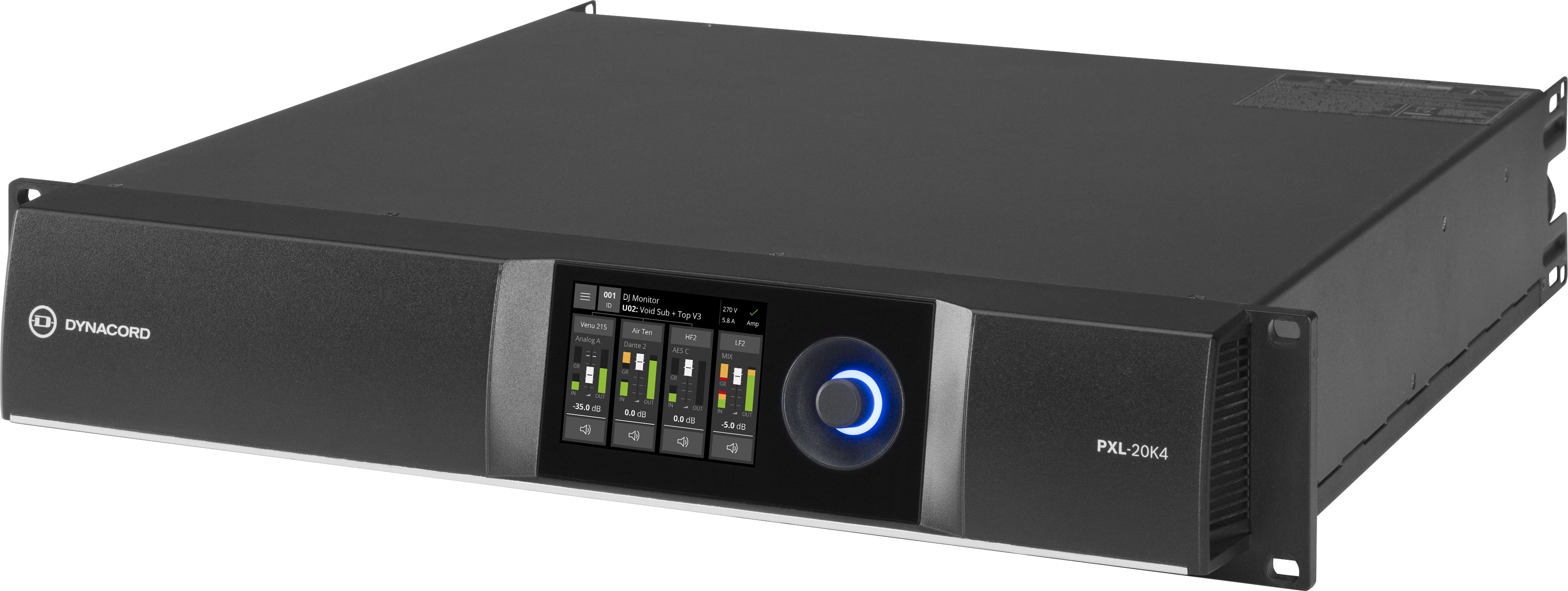 TGX20 DSP power amplifier 4x5000W, live
