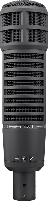 RE20-BLACK Variable-D announcers microphone, Black